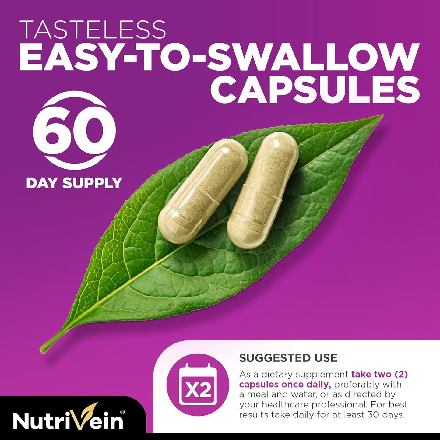High-Absorption Magnesium L-Threonate & Resveratrol Supplement Bundle for Repair, Defenses, Vitality - Nutrivein Premium Capsules