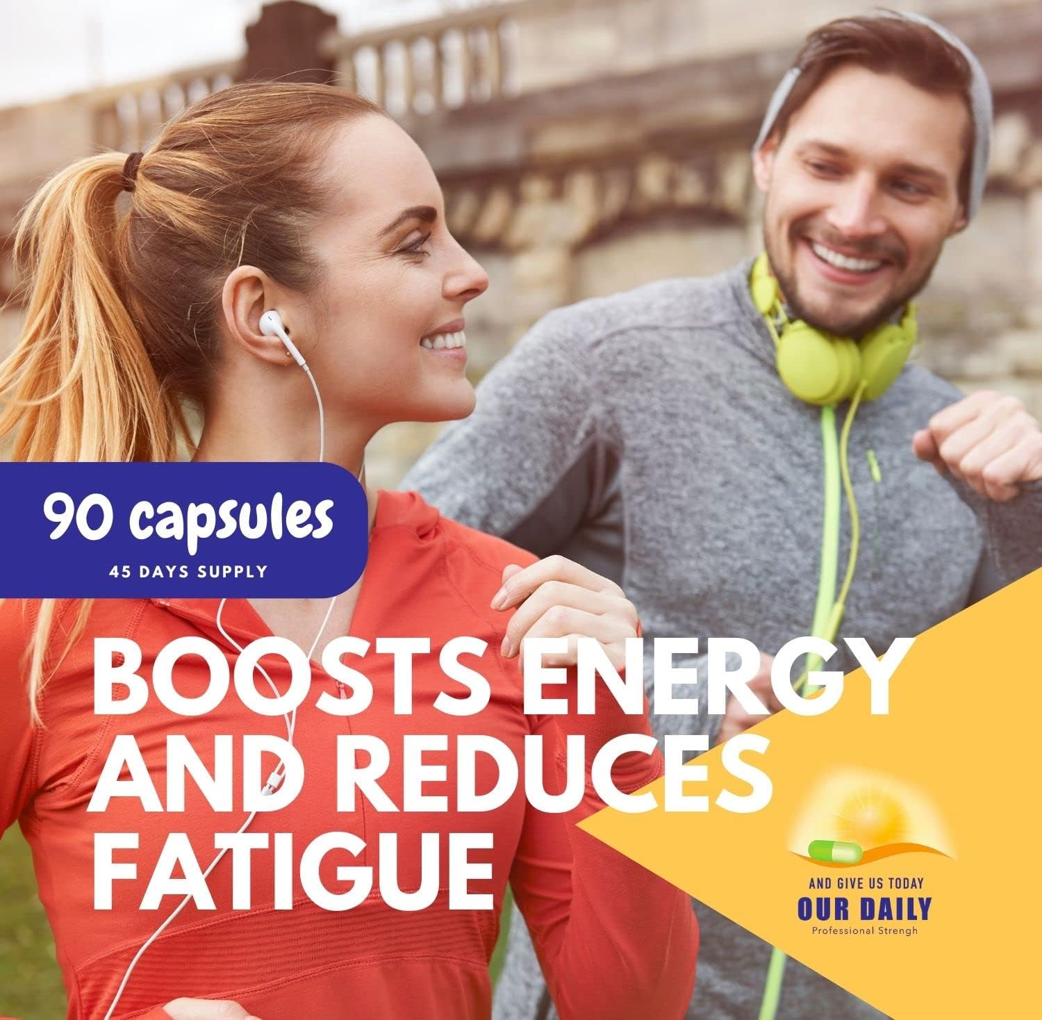 High Absorption Magnesium Potassium Complex Supplement for Vascular Health - 90 Capsules - Leg Cramp Relief - Our Daily Vites