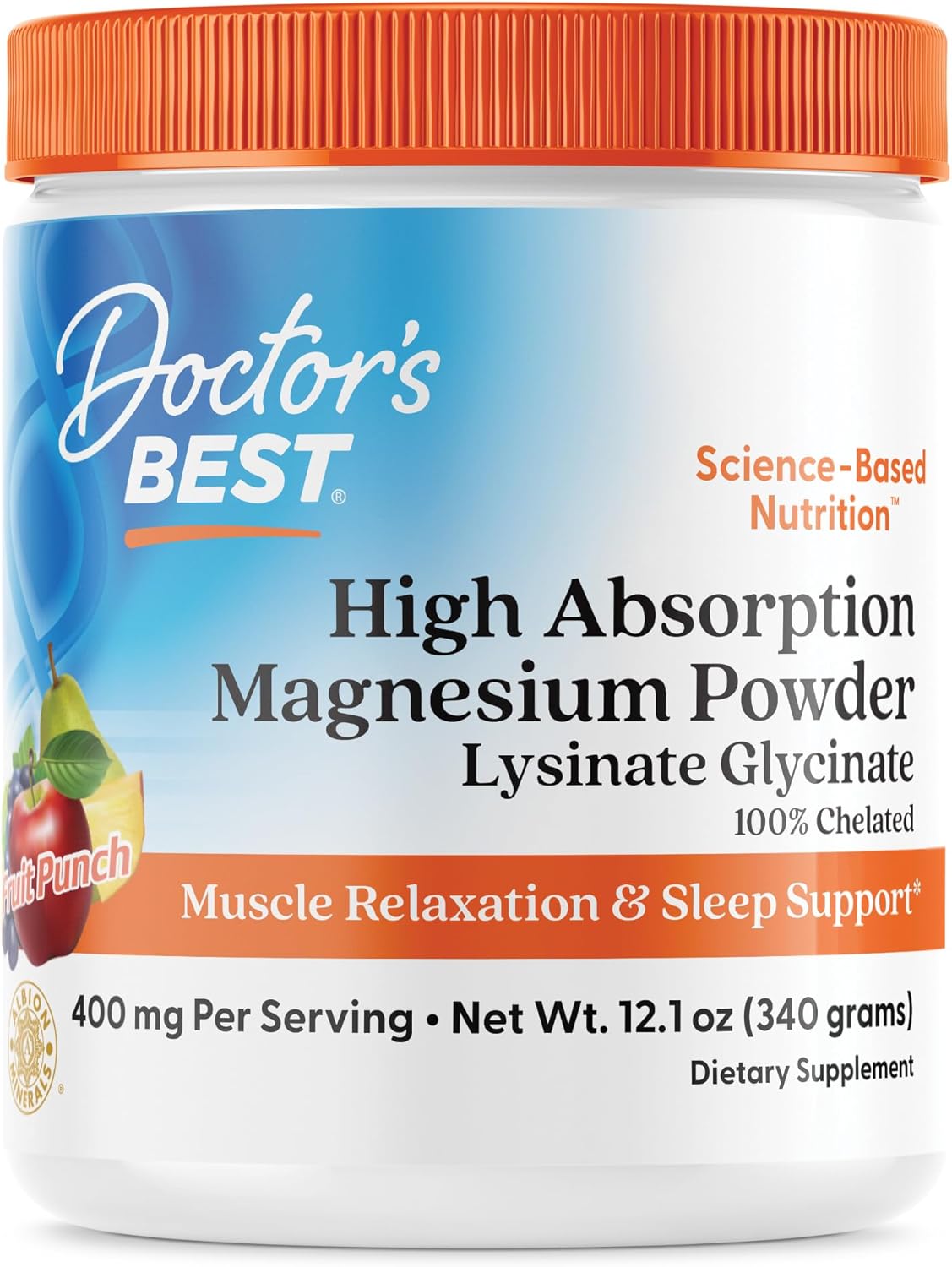 High Absorption Magnesium Powder for Muscle Relaxation & Sleep Support - Gluten Free & Vegan - 12.1 oz (340g)