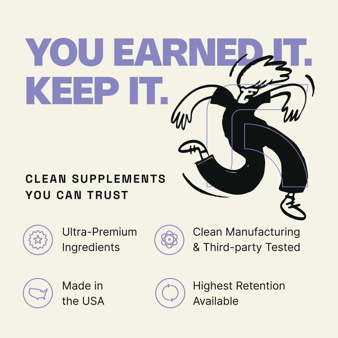 High Absorption Micronized Creatine Monohydrate Powder - 60 Servings for Lean Muscle Mass & Recovery