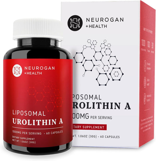 High Absorption Neurogan Liposomal Urolithin A Capsules for Cellular Regeneration, Energy & Muscle Recovery - 60 Capsules, 1000mg