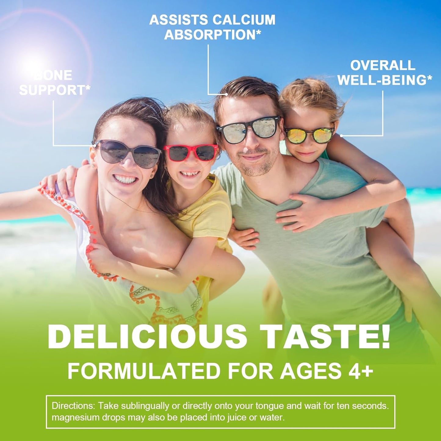 High Absorption Plant Calcium Supplement with Vitamin D3, Magnesium, and Zinc | Liquid Multivitamin for Heart and Bone Health | Gluten and Sugar-Free | 60 Servings Lemon Flavor
