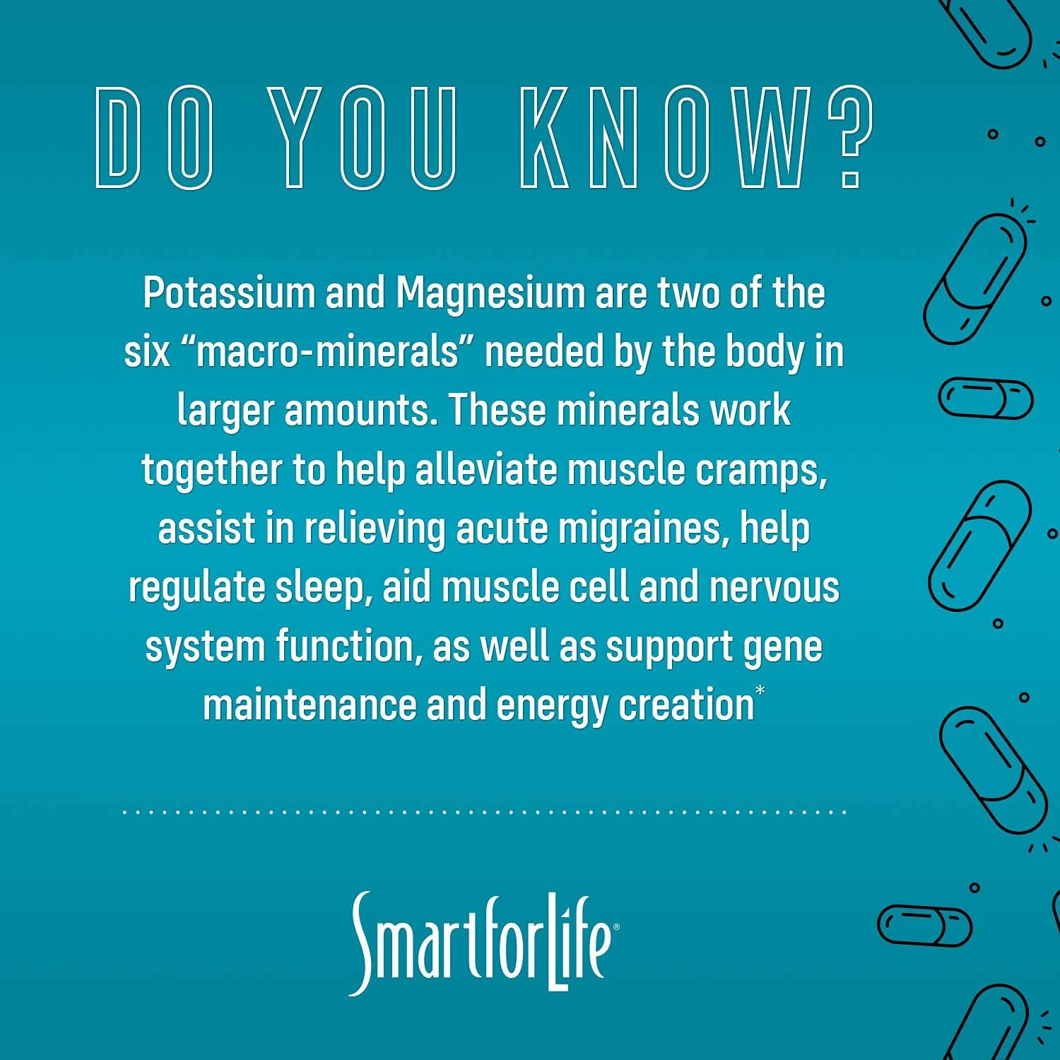 High Absorption Potassium Magnesium Supplement - Vascular Health Support - 60 Vegan Capsules - Leg Cramp Relief and Sleep Aid