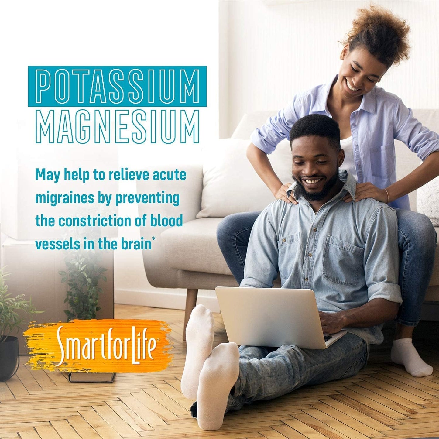 High Absorption Potassium Magnesium Supplement - Vascular Health Support - 60 Vegan Capsules - Leg Cramp Relief and Sleep Aid