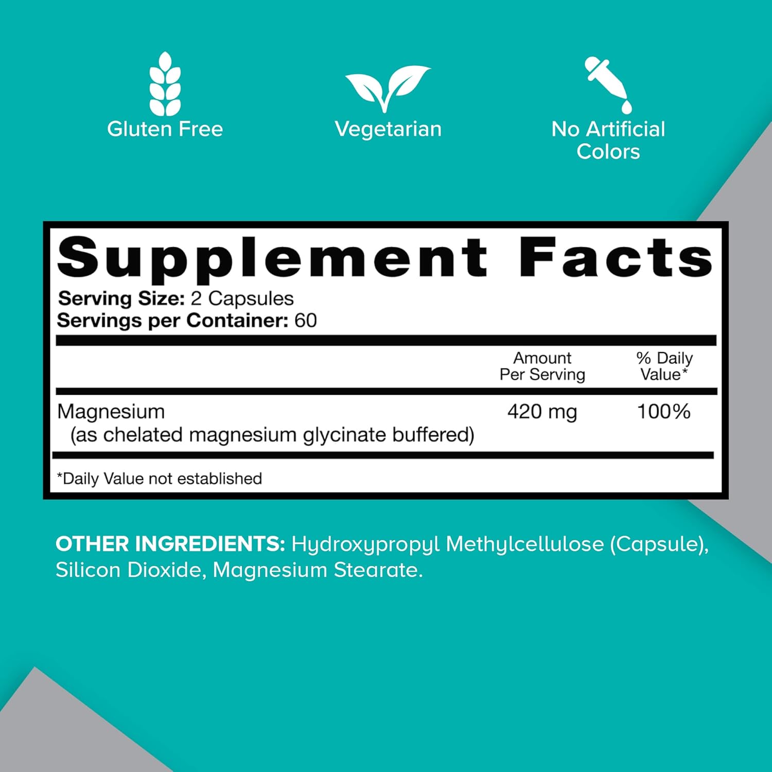 High Absorption Qunol Magnesium Capsules 420mg, Extra Strength Supplement for Bone and Muscle Health, 120 Count