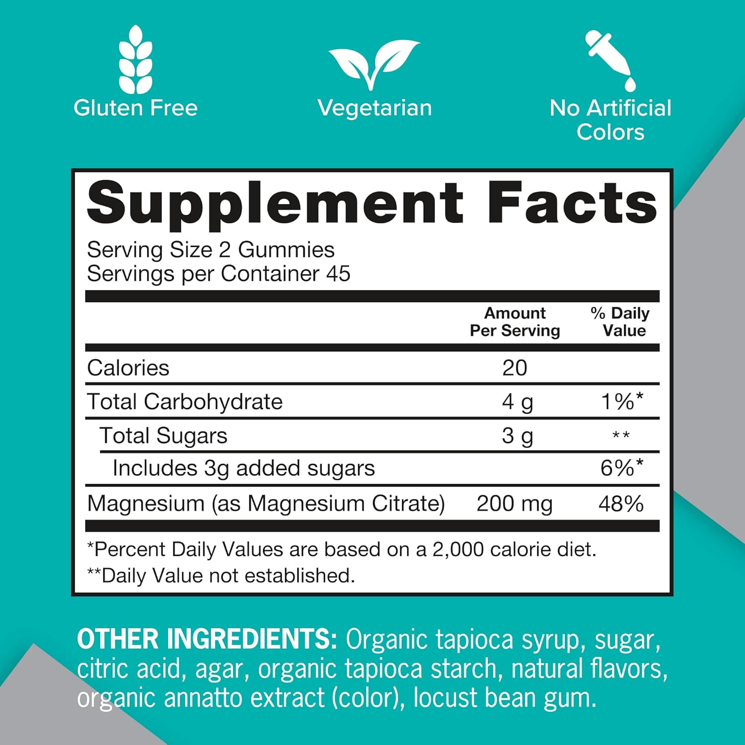 High Absorption Qunol Magnesium Gummies for Adults - 200mg Elemental Magnesium, Vegetarian Supplement for Nerve, Bone, Muscle Health - 90 Count