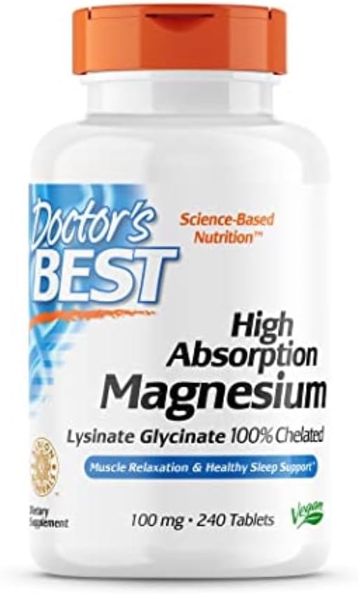 High Absorption Turmeric Curcumin with Magnesium Glycinate - Doctor's Best Formula for Maximum Benefits