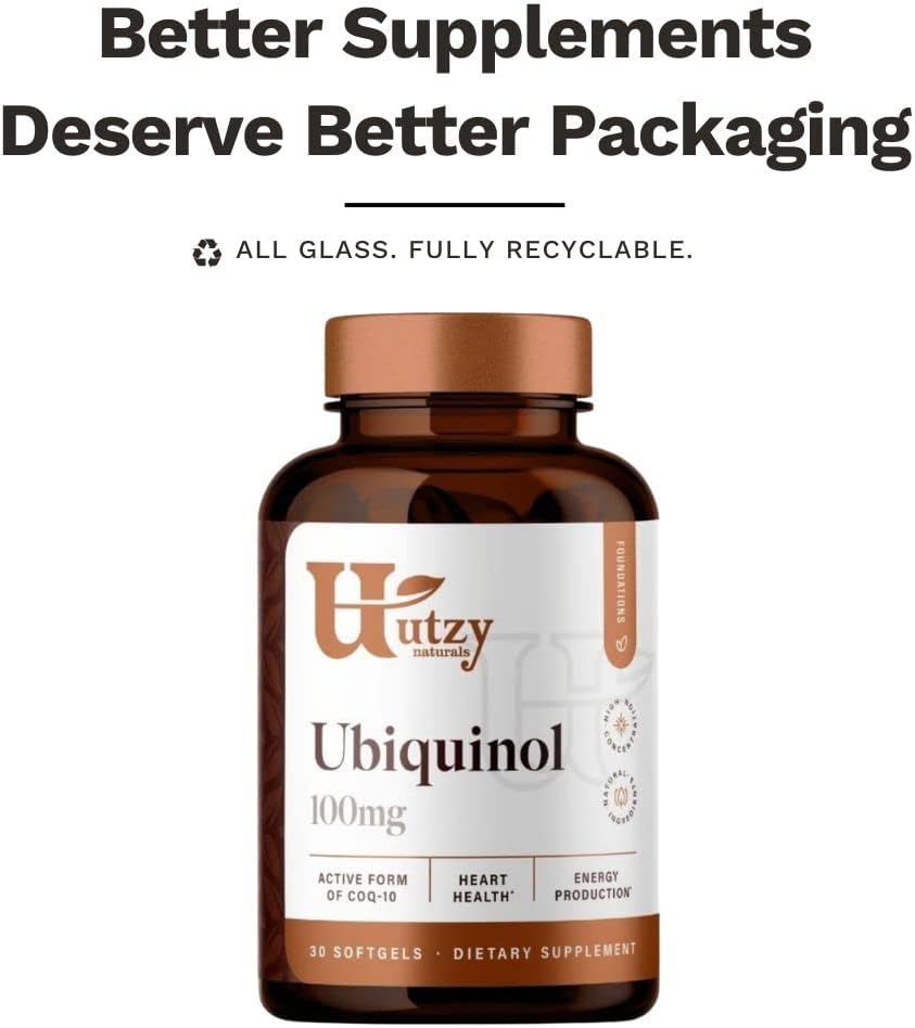 High Absorption Ubiquinol CoQ-10 (Kaneka®) Softgels - 100mg for Heart Health & Energy - Made in USA