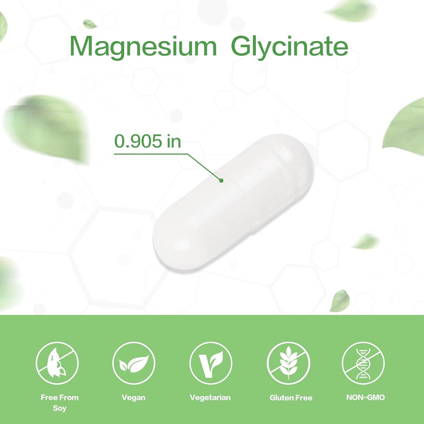 High Absorption VPKIN Magnesium Supplement Capsules with Vitamin B6 for Immune System and Energy Support - Vegan, Non GMO (120 Caps)