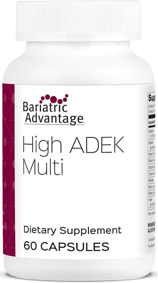 High ADEK Multi Vitamin Supplement for Bariatric Patients - 100%+ DV of ADEK - 60 Capsules