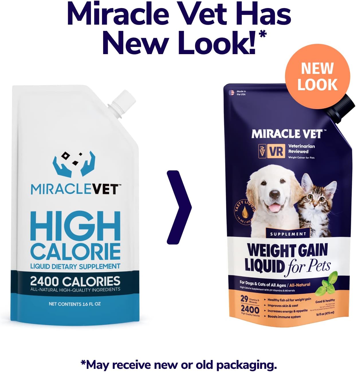 High-Calorie Weight Gainer Gel for Dogs & Cats - Nutritional Supplement with Omega Fish Oil, Calcium, and Multivitamins - Ideal for Puppies, Seniors, and Pregnant Pets
