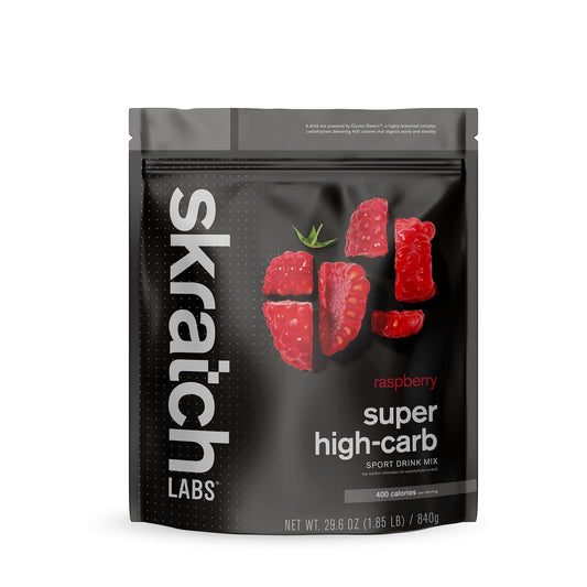 High-Carb Raspberry Endurance Energy Drink Powder with Electrolytes | Skratch Labs Hydration Mix | Non-GMO, Gluten-Free, Vegan, Kosher | 840g