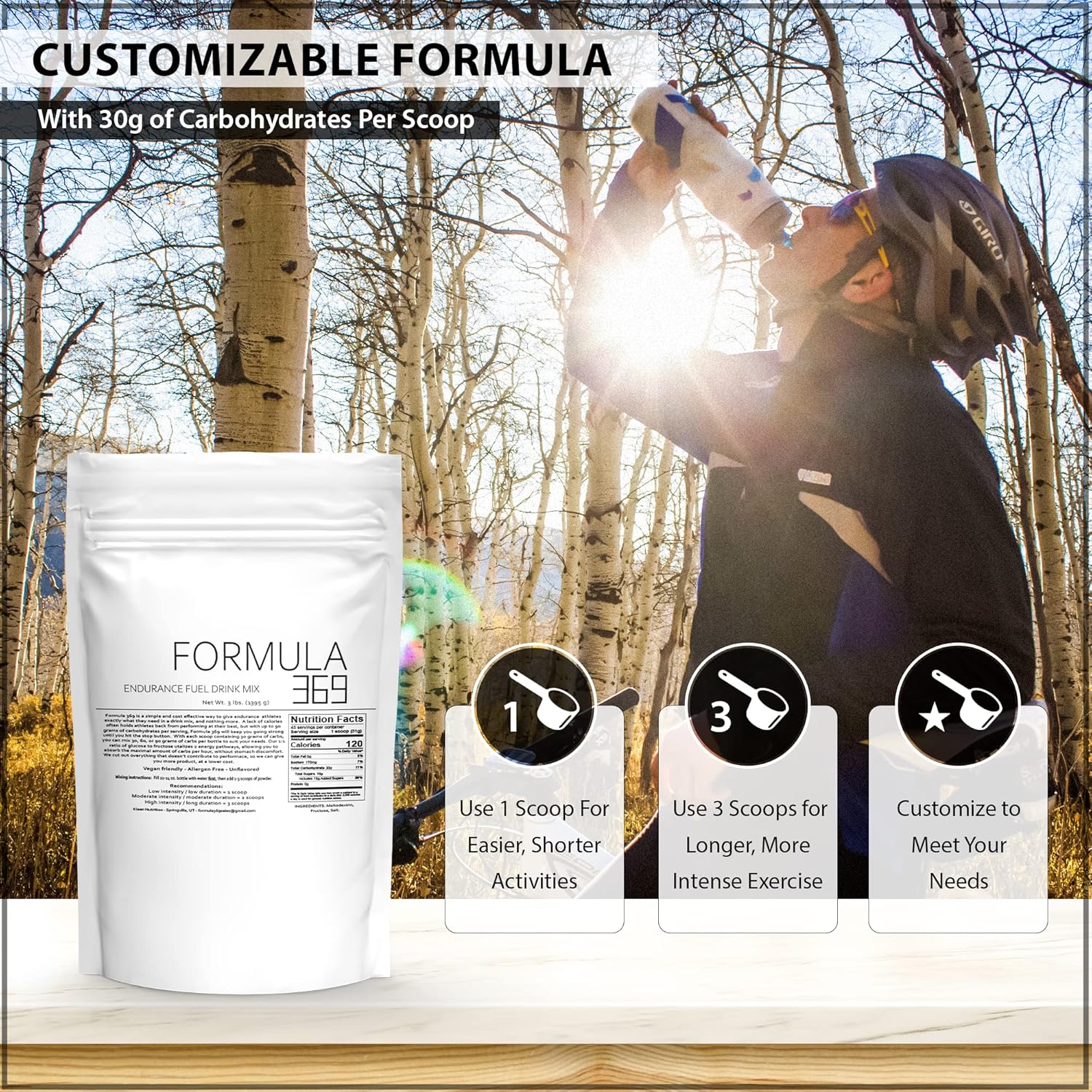High Carbohydrate Sports Fuel for Endurance Athletes - Bulk 5lb Bag, 73 Servings, 30g Carbs per Scoop