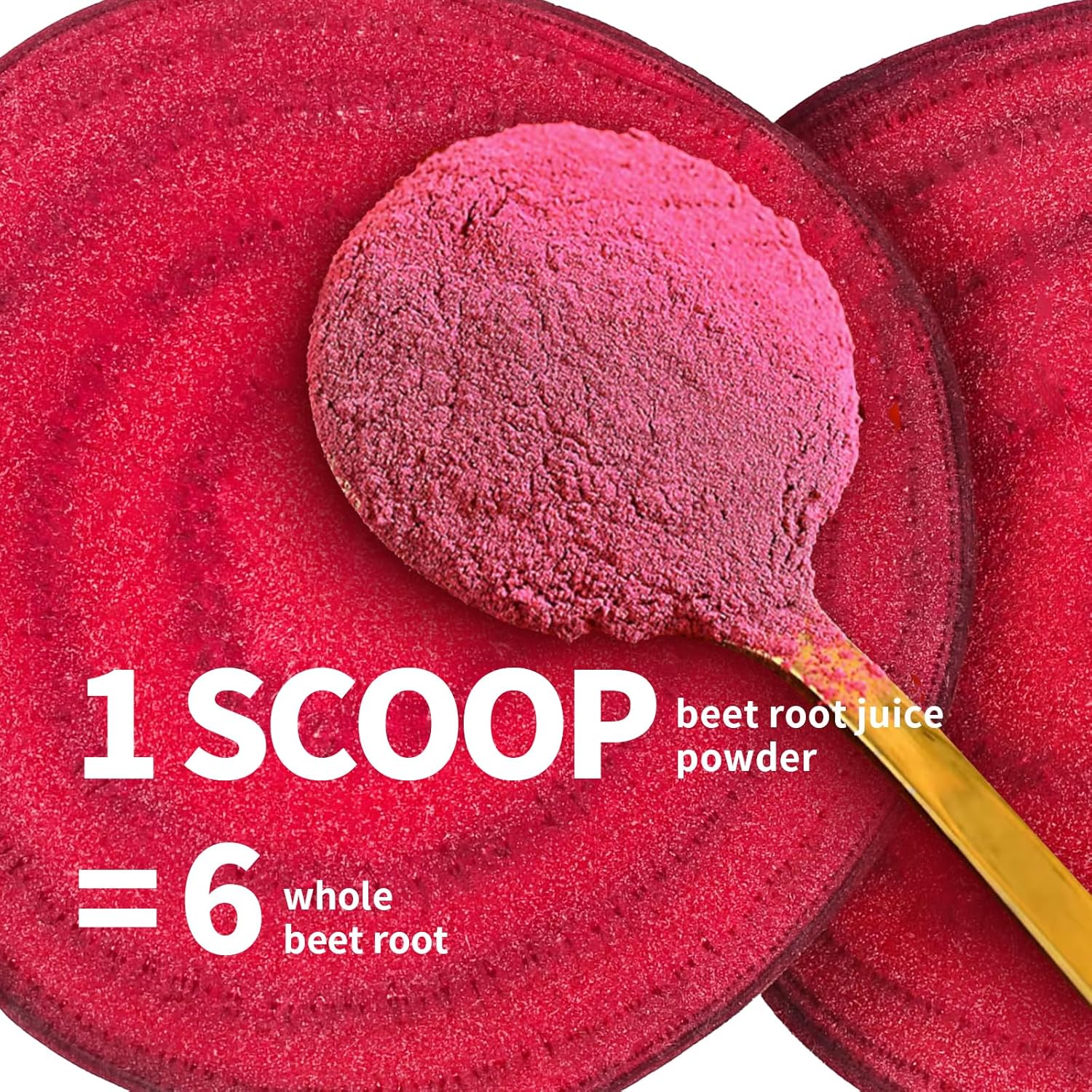 High Concentrated Organic Beet Juice Powder with Reishi Mushroom - 7000mg Superfood Supplement for Circulation and Endurance