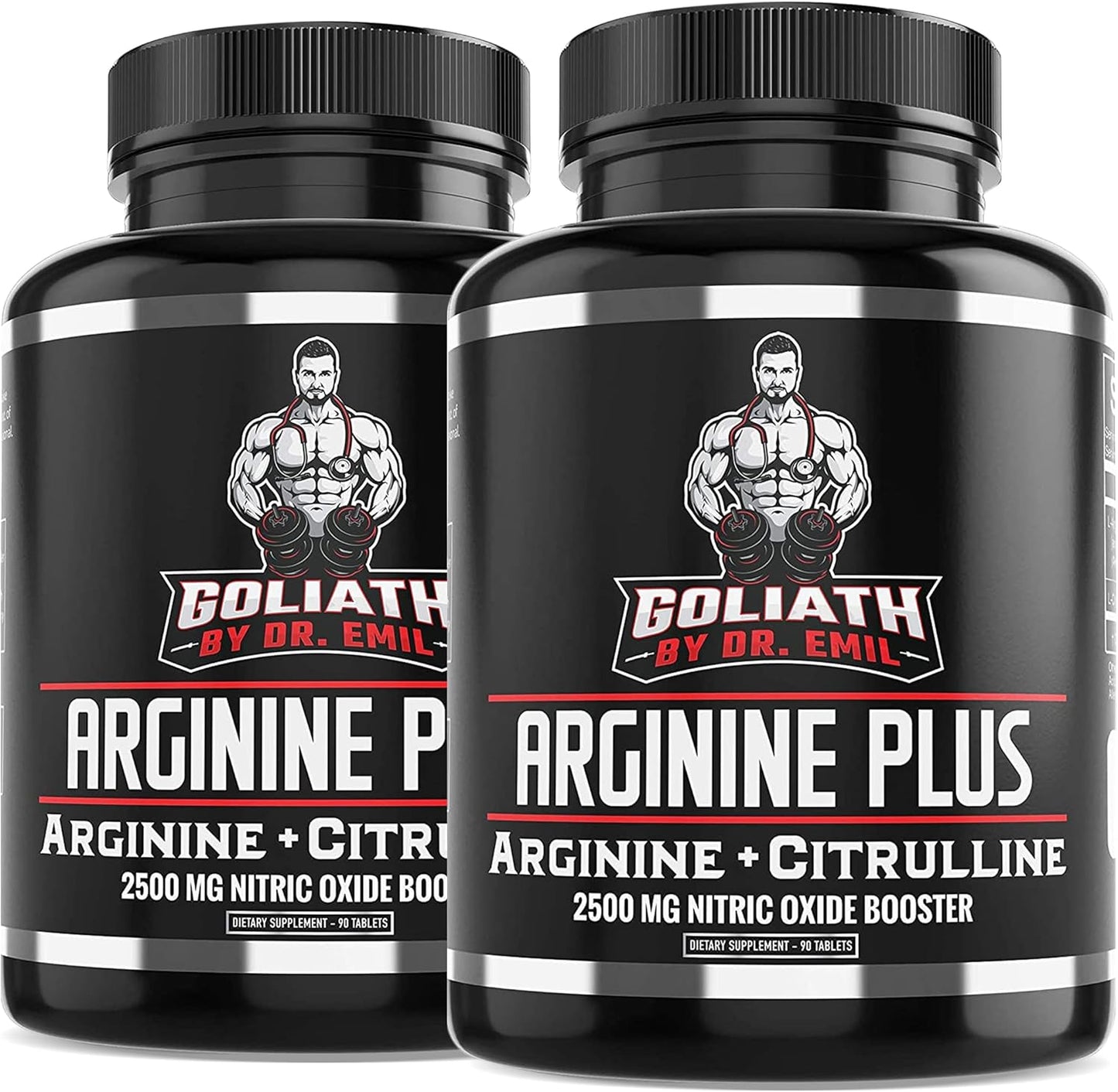High Dose Arginine and Citrulline Nitric Oxide Booster Tablets for Heart Health and Vascularity