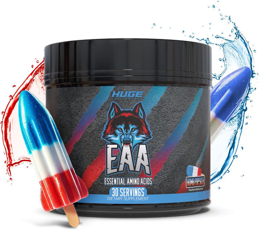 High-Dose Essential Amino Acids & BCAAs Powder for Muscle Growth, Recovery, Performance - 17.73 Oz, Bomb Popsicle Flavor