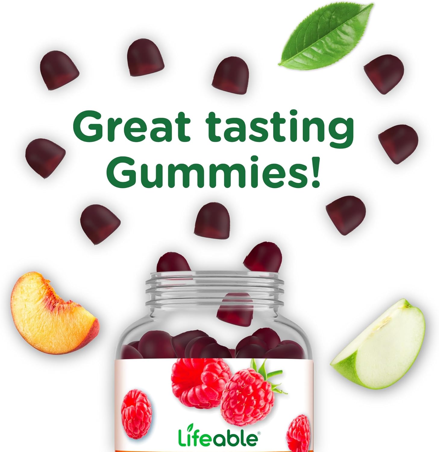 High Fiber Prebiotic Gummies for Digestive Health | 5g Fiber Supplement | Great Tasting Adult Gummies | 90 Count