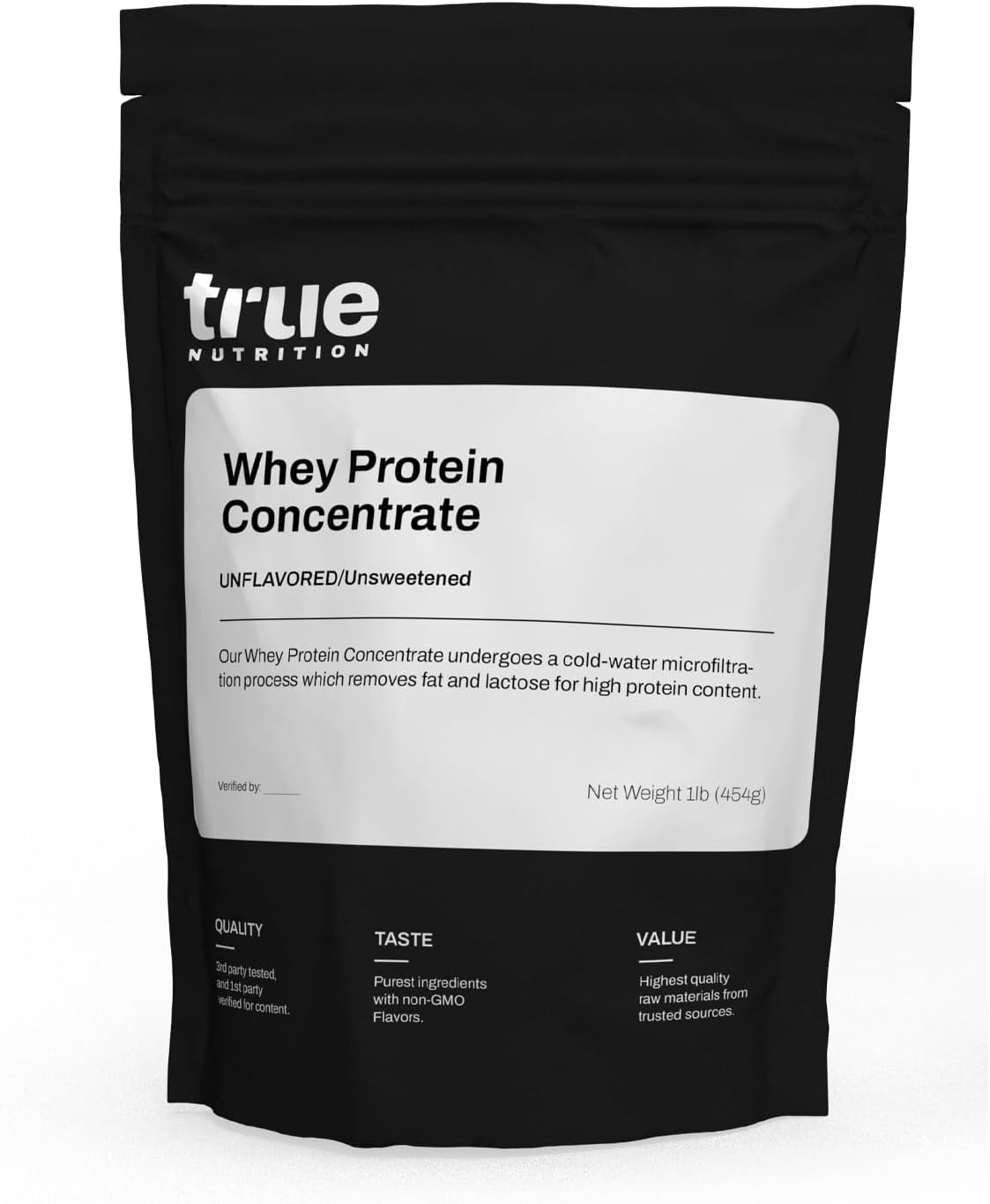 High Leucine Whey Protein Concentrate Powder - Fast-Acting Low Carb Formula - Essential Amino Acids - 1lb - Unflavored/Unsweetened