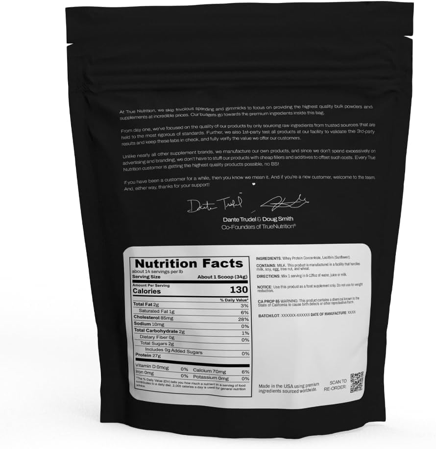 High Leucine Whey Protein Powder - Fast-Acting Low Carb Protein - Essential Amino Acids - Unflavored - 2 lb