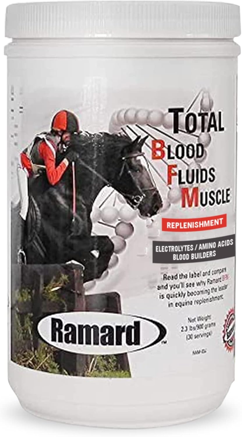 High-Performance Equine Electrolyte & Muscle Builder Powder Supplement - 2.3 lbs Jar