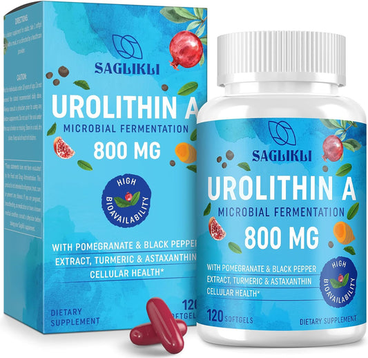 High-Potency 800MG Urolithin A Supplement Softgels for Health - Pack of 120