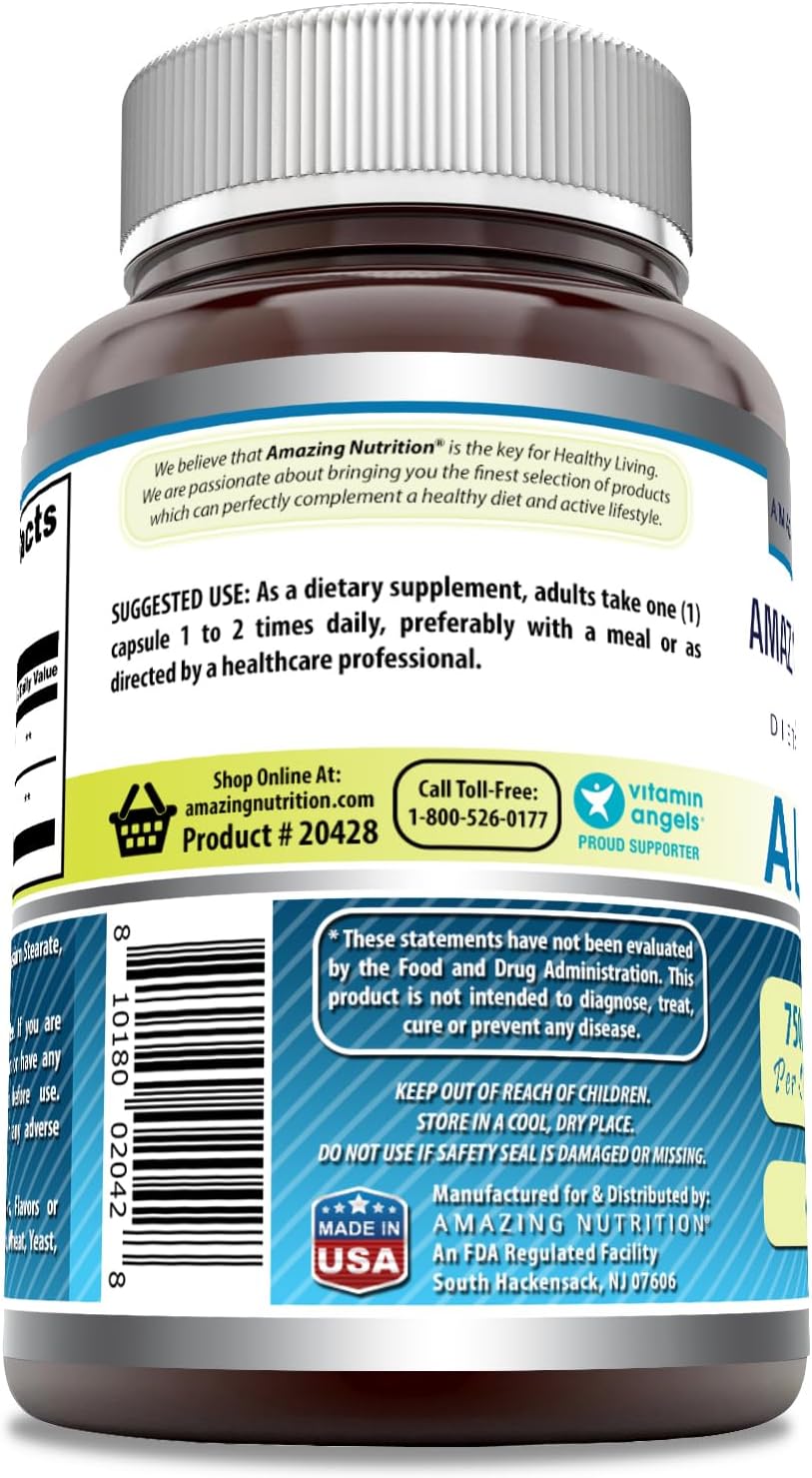 High Potency Ala/ALC Supplement - 750 mg, 60 Capsules for Enhanced Nutrition