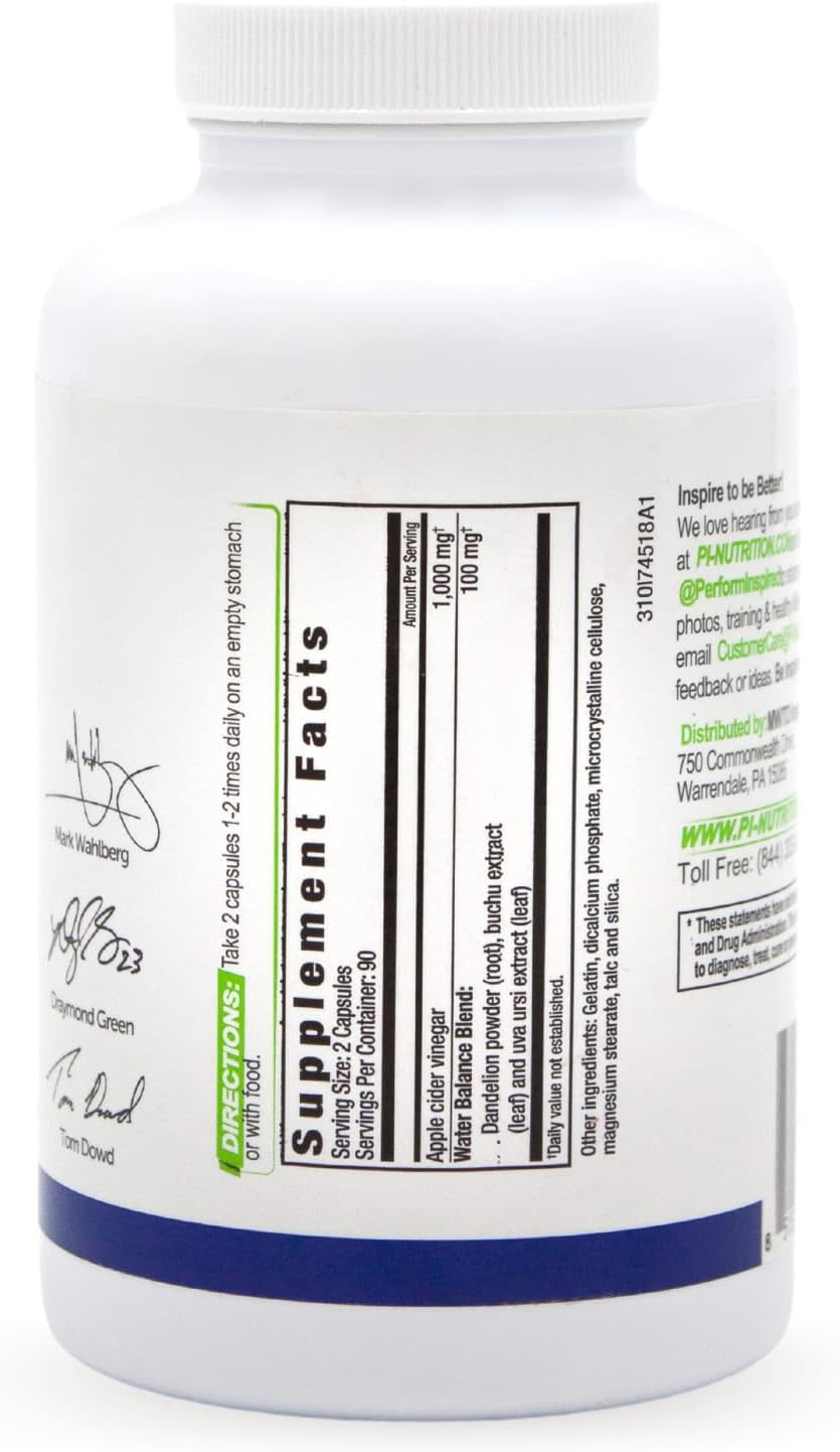 High Potency Apple Cider Vinegar Capsules for Weight Loss and Immune Health - 1000mg, 180 Count