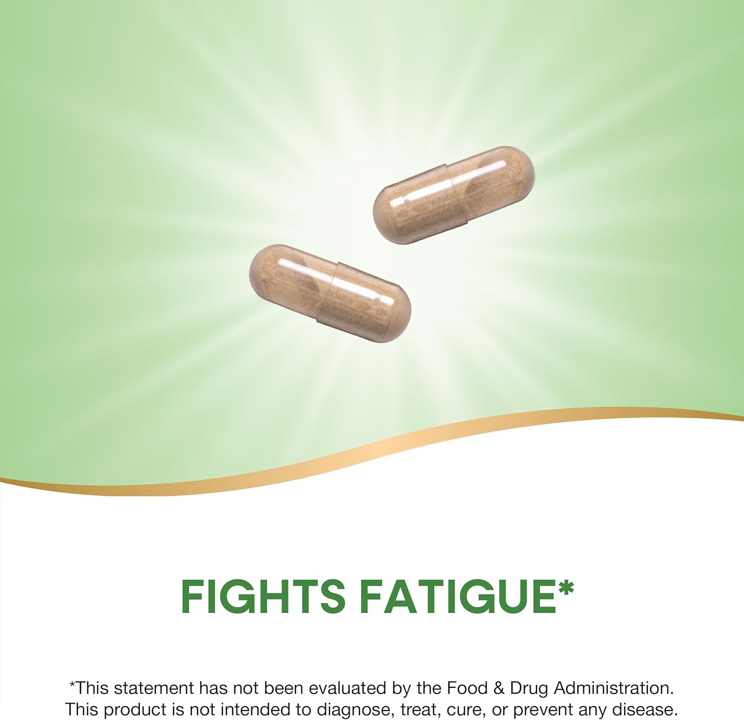 High Potency Asian Ginseng Capsules for Fighting Fatigue - 1,120mg per Serving, 50 Count