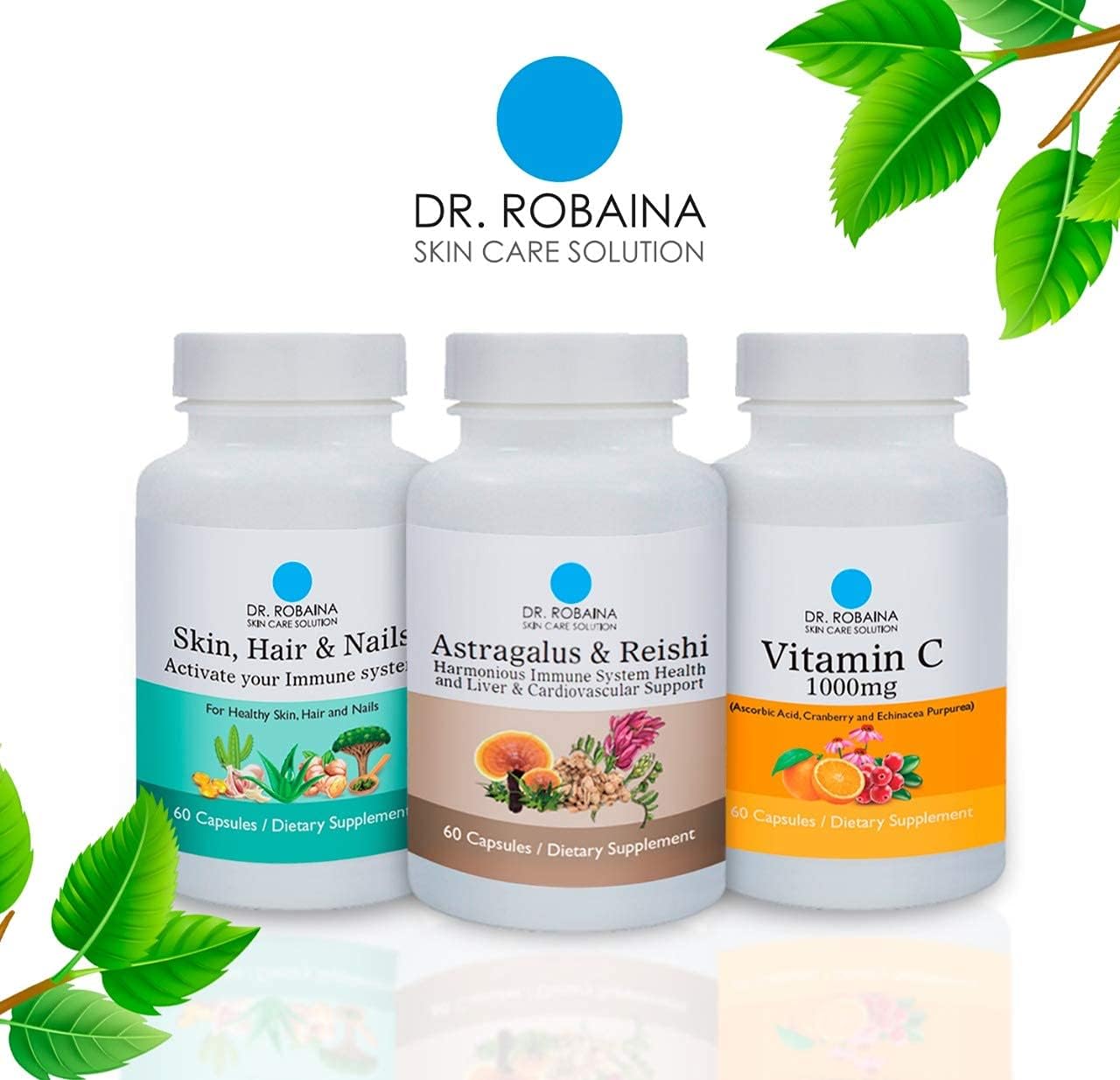 High-Potency Astragalus & Reishi Capsules for Immune, Liver, and Cardiovascular Support - Vegan, Non-GMO - 60 Capsules