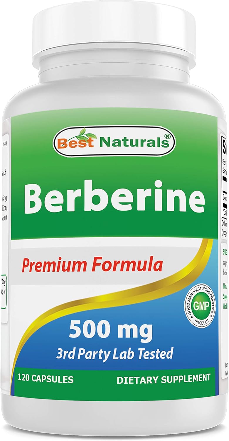 High-Potency Berberine 500mg with Vitamin K2 (MK7) and D3 for Optimal Health