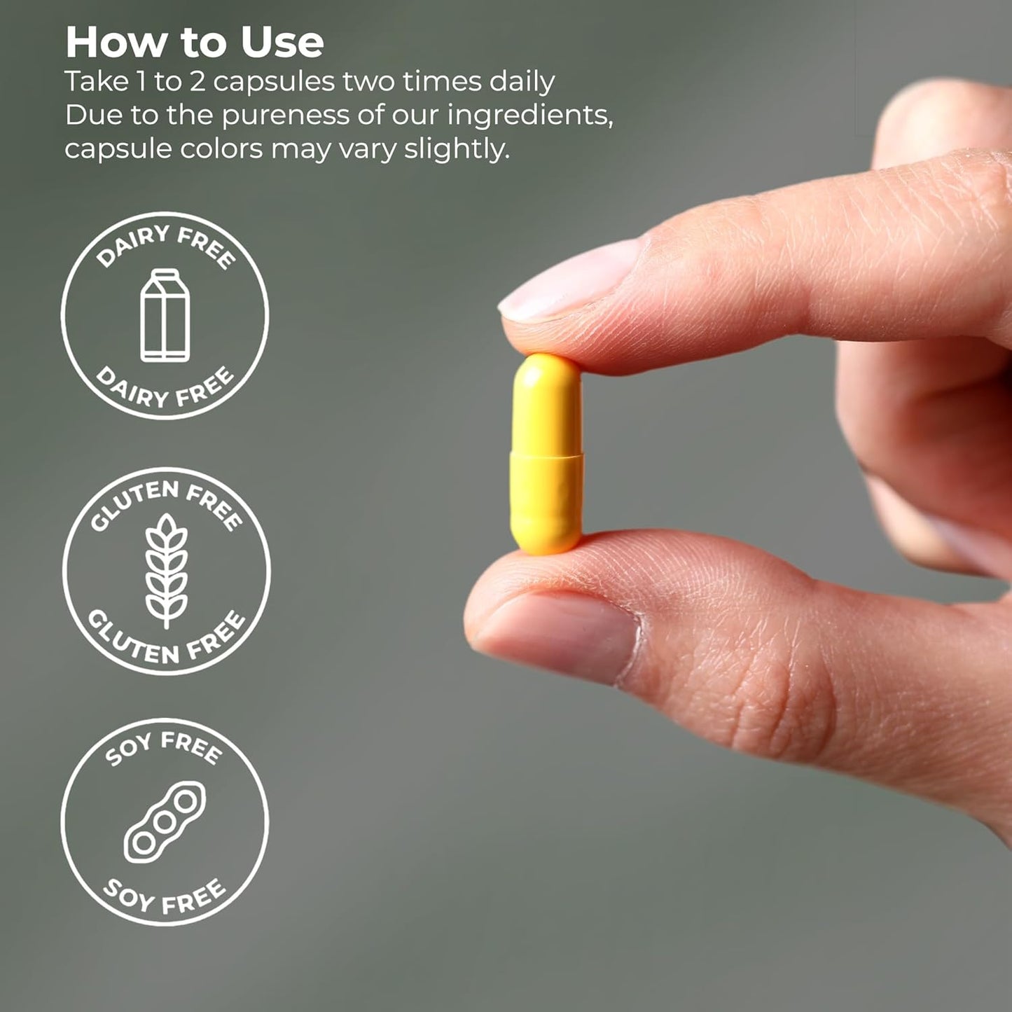 High Potency Berberine HCI Root Supplement - 1200mg Per Serving - Heart & Immune Support - Non-GMO & Gluten-Free - 60 Capsules