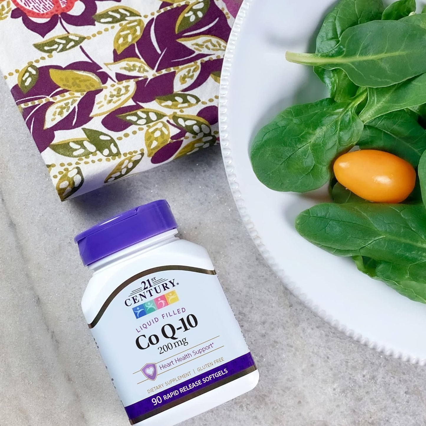 High Potency Co Q10 Softgels - 200mg, 90 Capsules for 21st Century