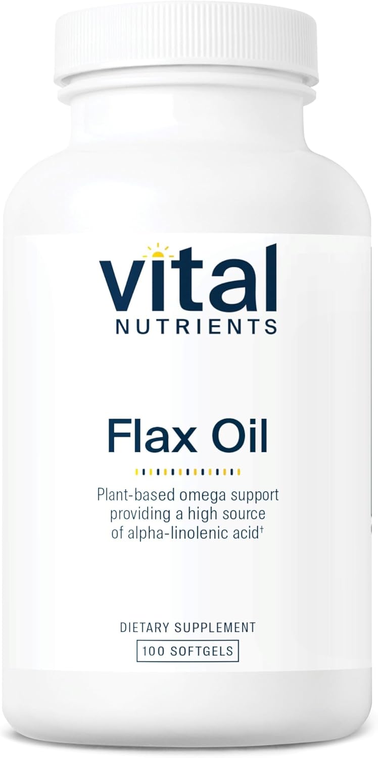 High Potency Cold Pressed Flax Seed Oil Softgels 3000mg | Rich in ALA for Heart Health | Gluten, Dairy, Soy Free | Non-GMO | 100 Count