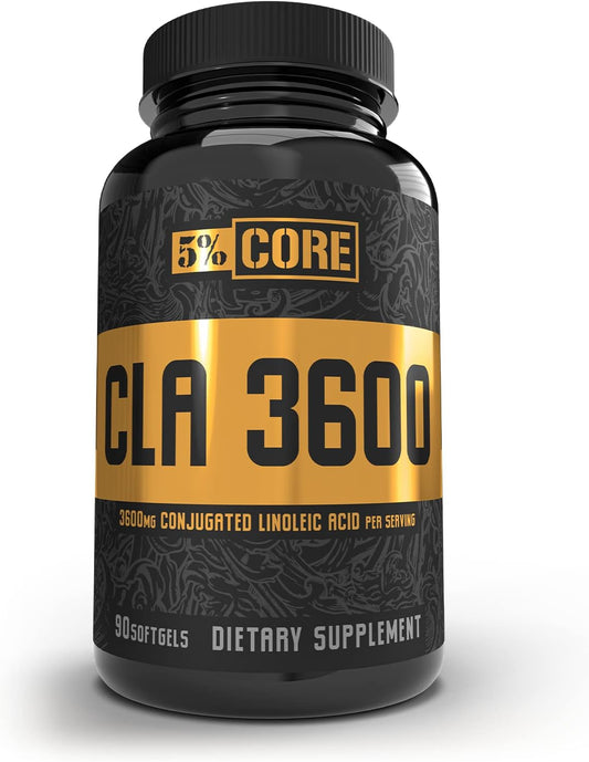 High Potency Core CLA Supplement for Weight Loss, Metabolism & Muscle Support | 3,600mg Conjugated Linoleic Acid | 30 Servings | 90 Softgels