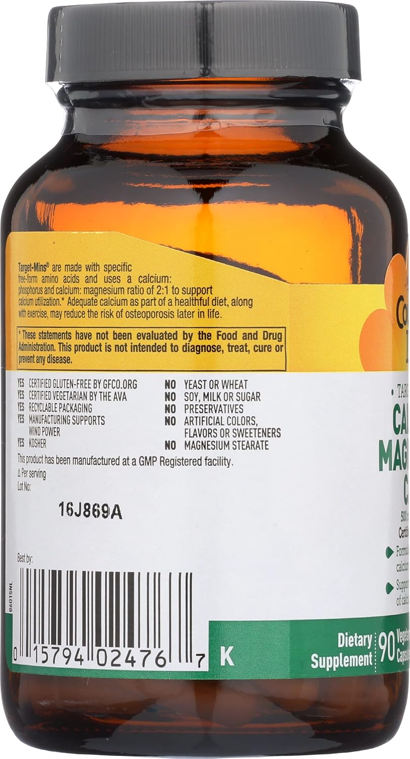 High-Potency Country Life Calcium Magnesium Complex - Gluten-Free Bone Health Supplement with 1000mg Calcium and 500mg Magnesium