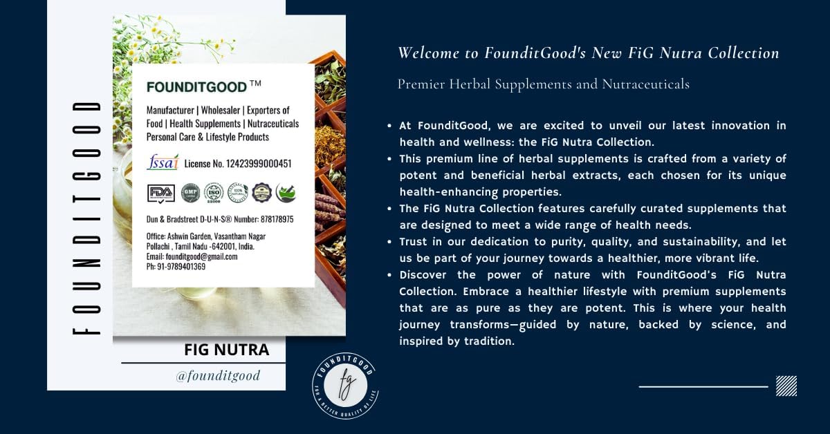 High Potency CPlusZ by FounditGood FiG Nutra: Curcumin with Black Pepper & Ginger - Joint & Metabolic Support - 60 Veg Caps