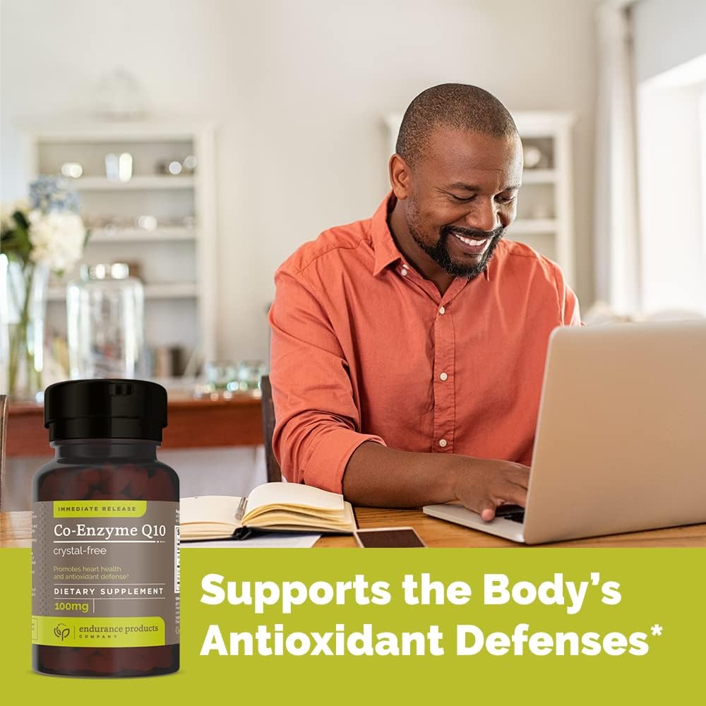 High Potency Endurance Products Co-Enzyme Q10 Softgels with Crystal-Free Formula and Endur-Acin Niacin Supplement