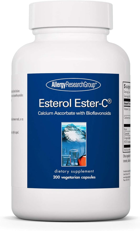 High-Potency Esterol Ester-C Vitamin C Supplement - 1350mg Immune Support with Bioflavonoids, Rutin, Quercetin - 200 Vegan Capsules