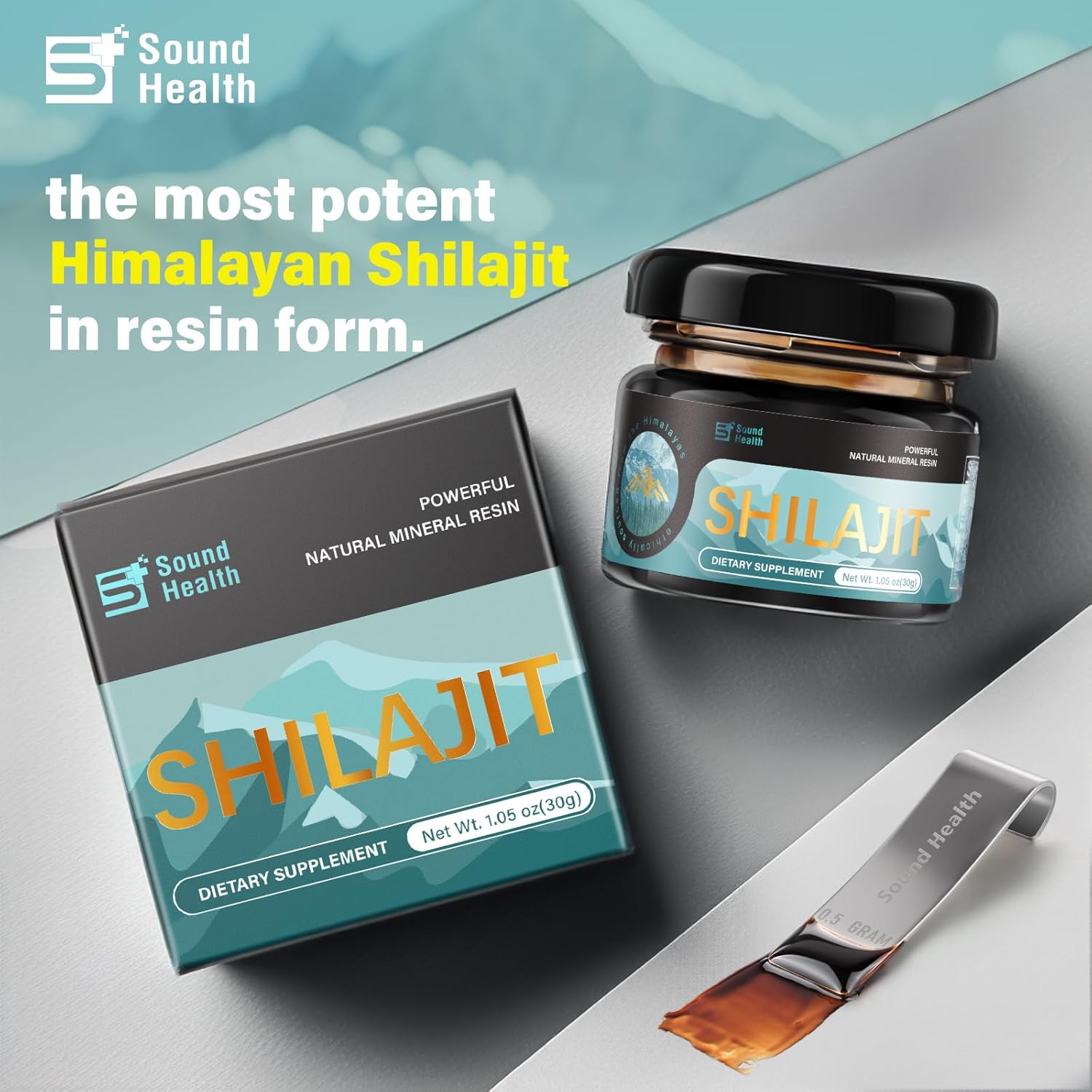 High Potency Gold Grade Himalayan Shilajit Resin for Energy & Immune Support - 80 Servings, 85+ Trace Minerals, 80%+ Fulvic Acid - Men & Women