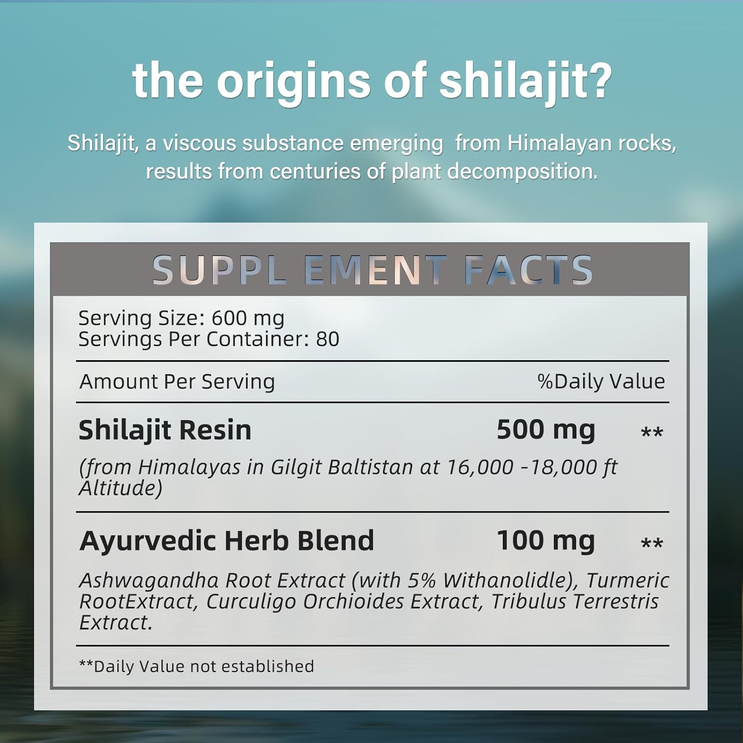 High Potency Gold Grade Himalayan Shilajit Resin for Energy & Immune Support - 80 Servings, 85+ Trace Minerals, 80%+ Fulvic Acid - Men & Women