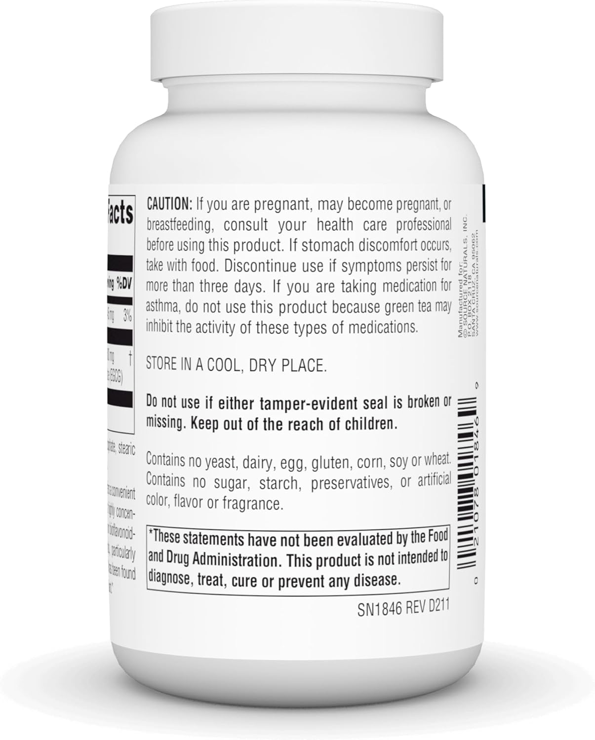 High-Potency Green Tea Extract Tablets - 500 mg Antioxidant Support - 120 Count