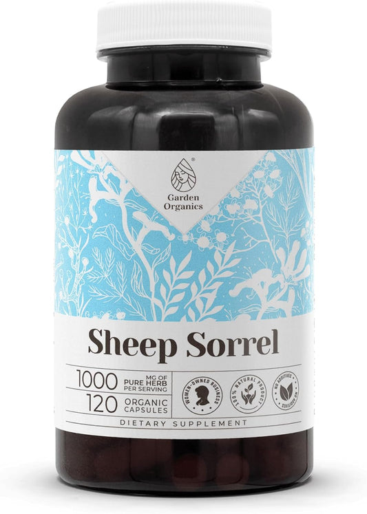High-Potency Herbal Dietary Supplements with Sheep Sorrel - 120 Vegetable Capsules