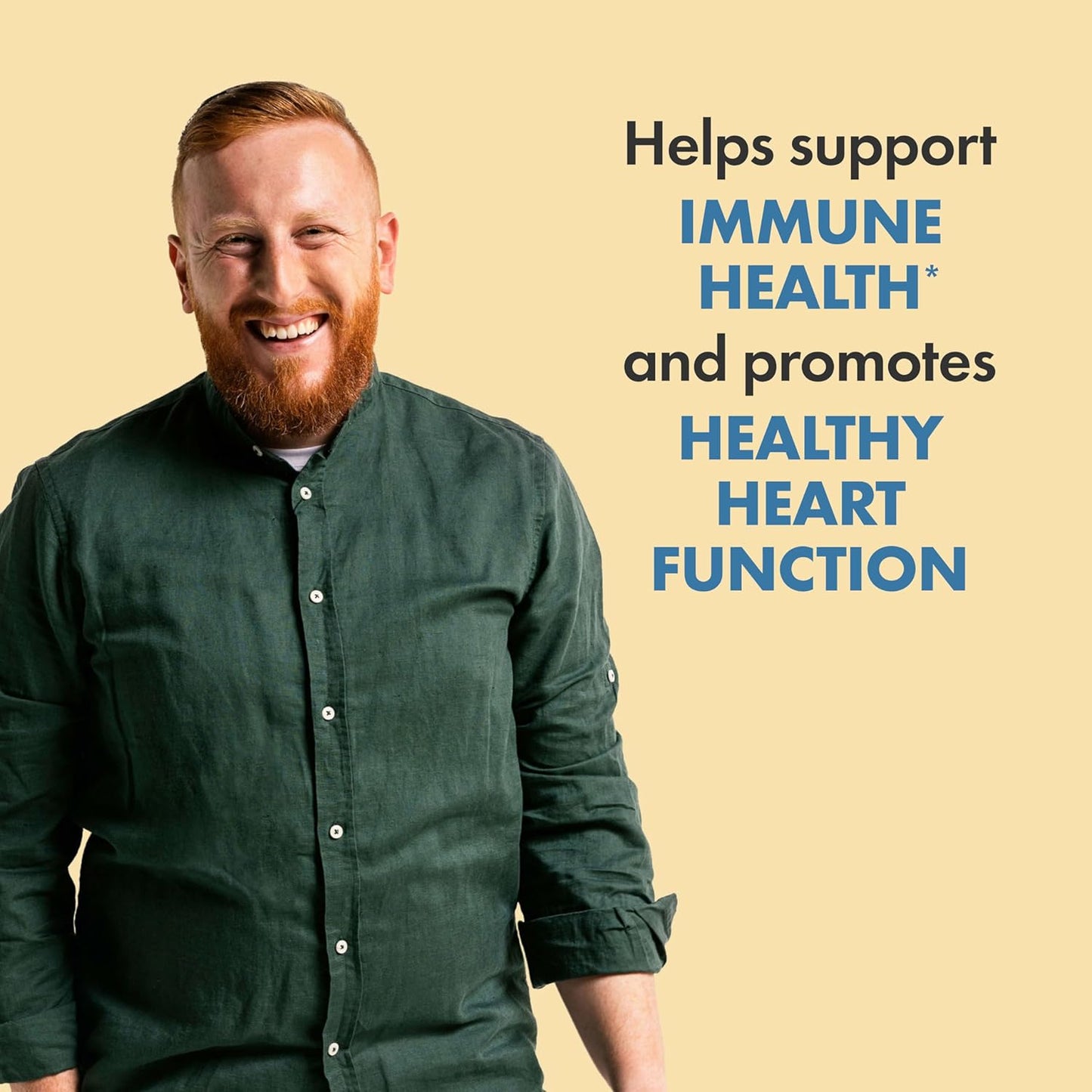 High-Potency Immune Support Men's Daily Multivitamin with Vitamin C, D, Zinc - Vegetarian - 60 Count