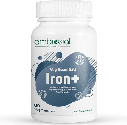 High Potency Iron Supplement with 25mg per Capsule - Pack of 1-60 Capsules