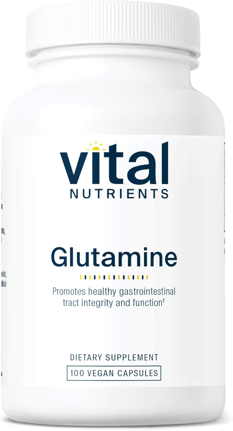 High-Potency L-Glutamine Supplement | Promotes Healthy Digestive System | 3400mg Capsules | Non-GMO | 90 Count