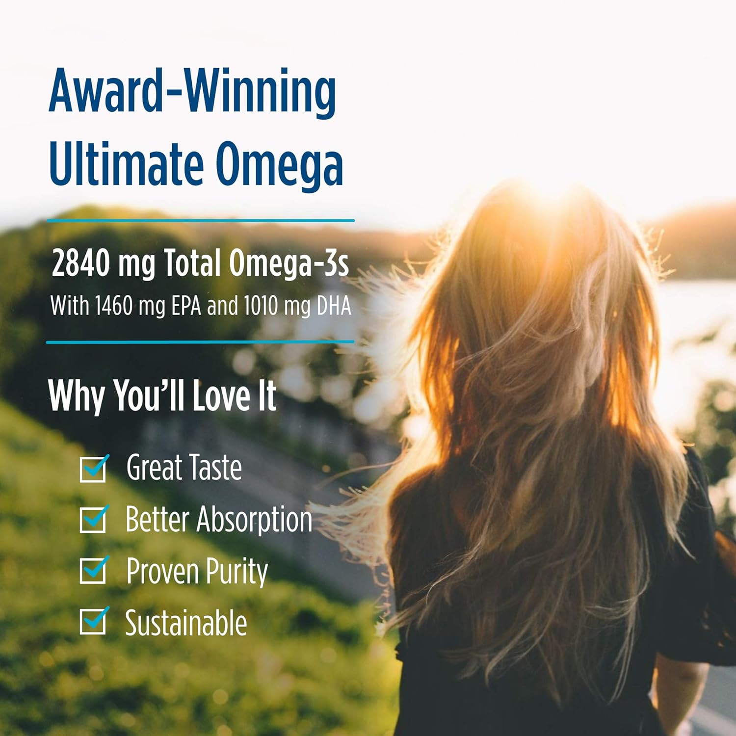 High-Potency Lemon Flavored Omega-3 Liquid Supplement - Nordic Naturals Ultimate Omega - 4 oz - 2840 mg EPA & DHA - Promotes Heart & Brain Health - Non-GMO - 24 Servings