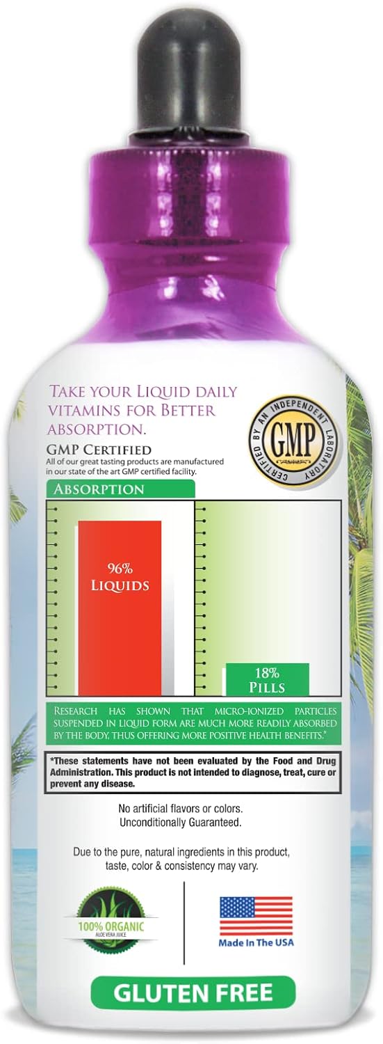 High Potency Liquid Biotin Drops for Fast Hair Growth & Healthy Skin - 12,500 MCG, Vegan, Max Absorption - 4oz, 30 Servings