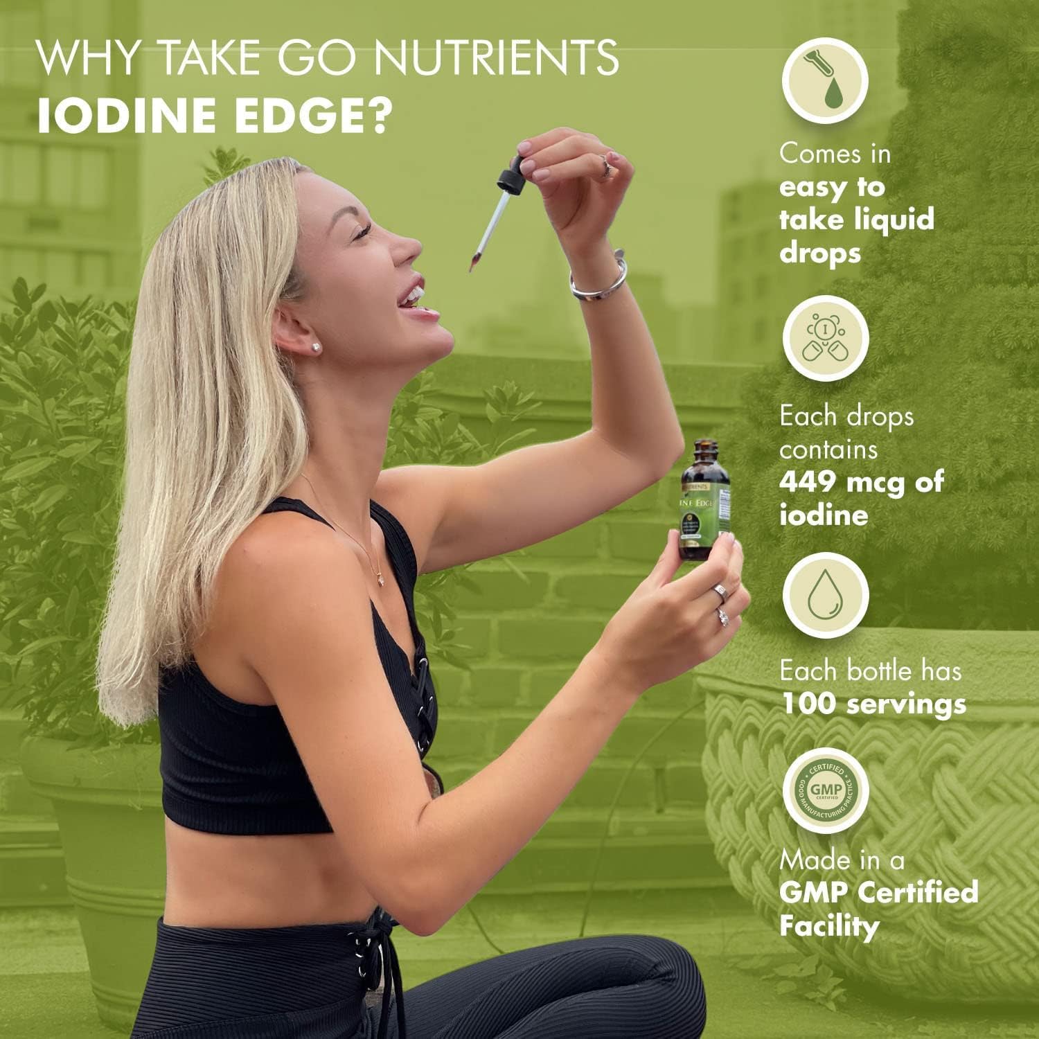 High Potency Liver Edge & Nascent Iodine Supplement - Liquid Drops for Liver Cleanse - Non-GMO, Gluten-Free Liver Support with Milk Thistle Seed