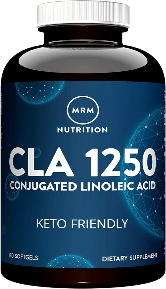 High Potency MRM Nutrition CLA 1250 Capsules - Keto Friendly with 80% CLA - 1000mg per Capsule - Gluten-Free Healthy Fats - 30 Servings