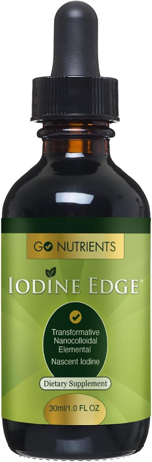 High Potency Nascent Iodine Liquid Drops for Thyroid Support and Metabolism Boost - Non-GMO Gluten-Free Formula to Improve Skin, Hair Loss, and Iodine Levels
